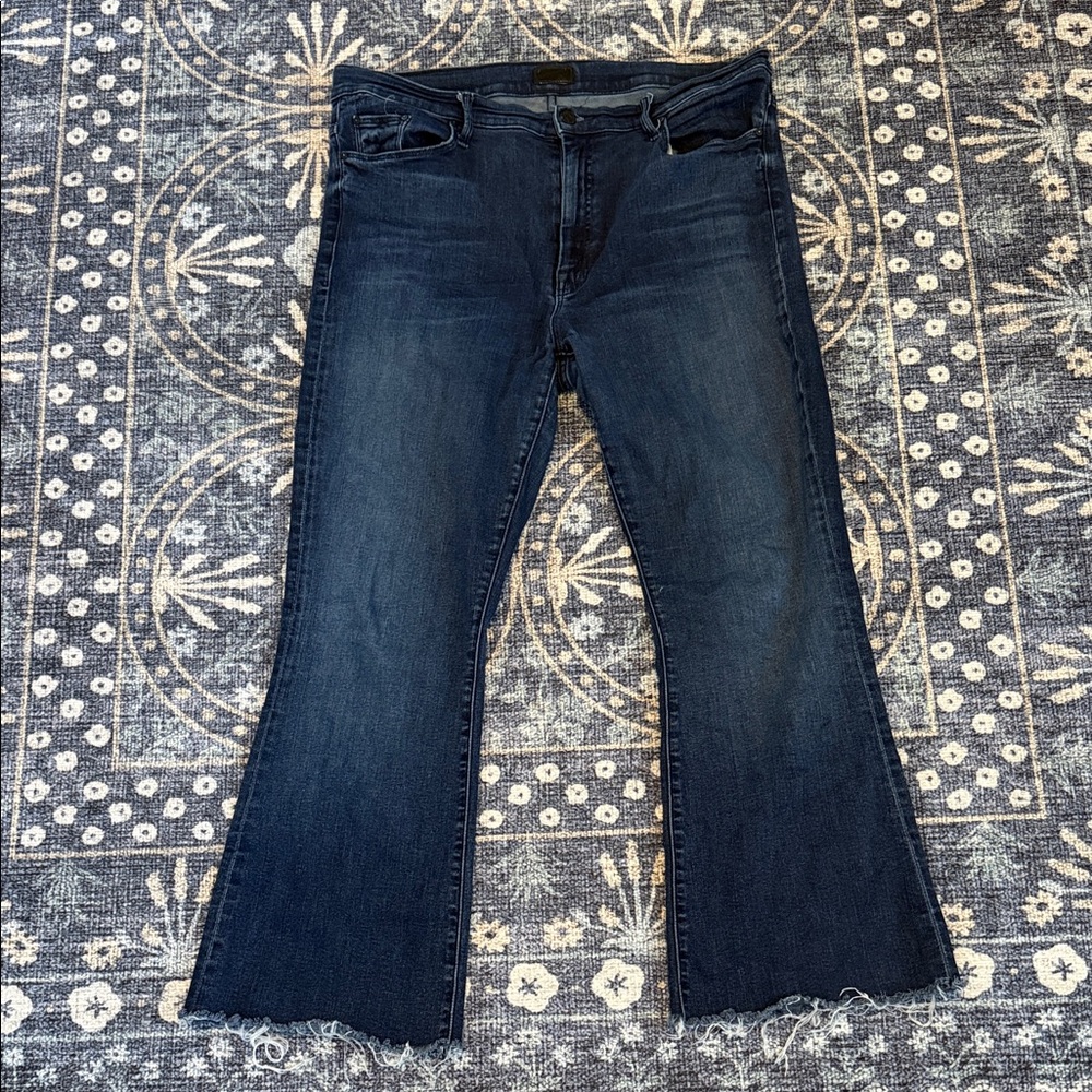 MOTHER Dark Blue Flare Jeans
